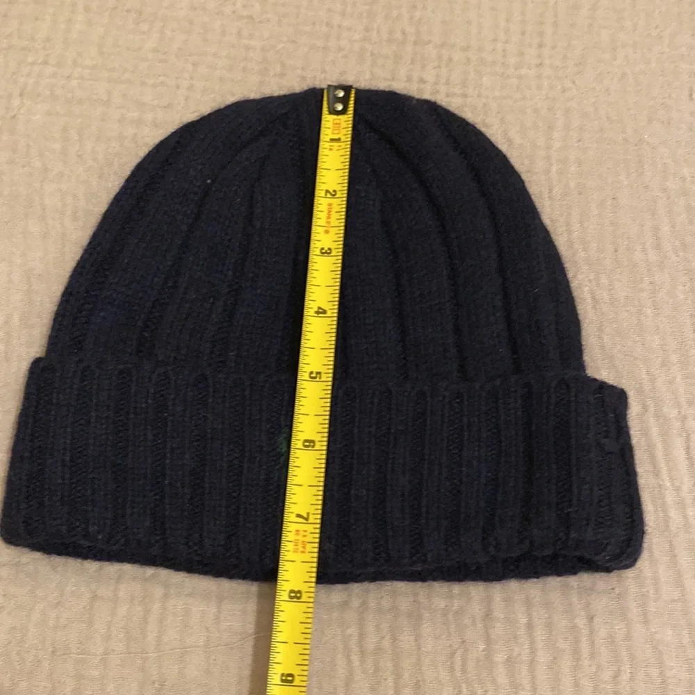 Polo by Ralph Lauren Dark Blue Knit Hat 80% wool